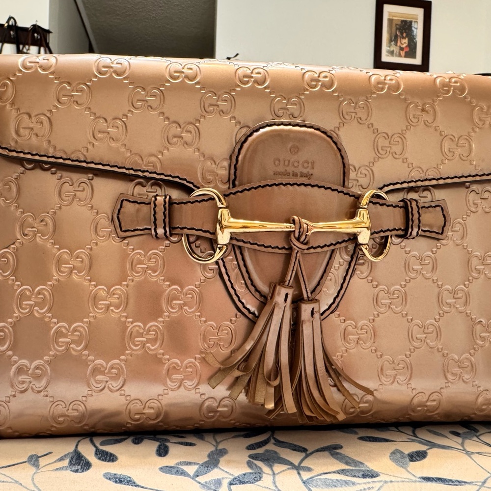 GUCCI  Medium guccissima patent leather 💯💯authentic - Picture 3 of 12